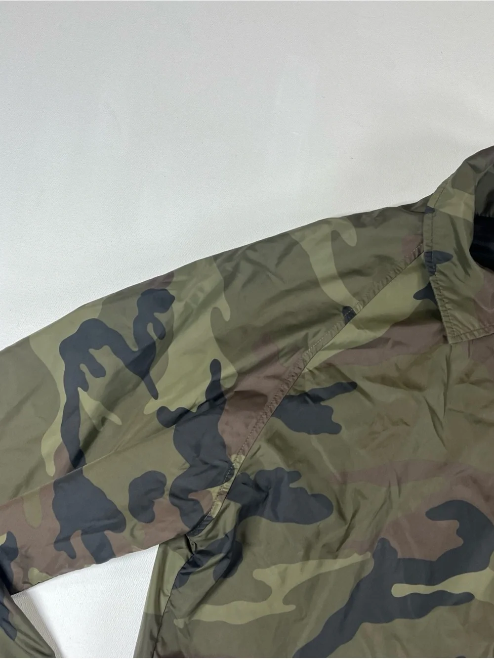 Spitfire Camo Windbreaker Coaches Jacket Snap Front Skateboarding Skater Mens S
